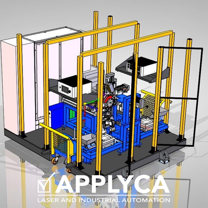 Cella robotizzata di saldatura 4 Layout weldler with logo